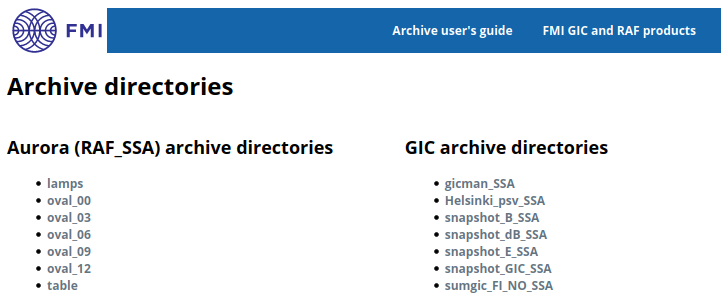 GESC archive root image